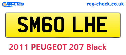 SM60LHE are the vehicle registration plates.