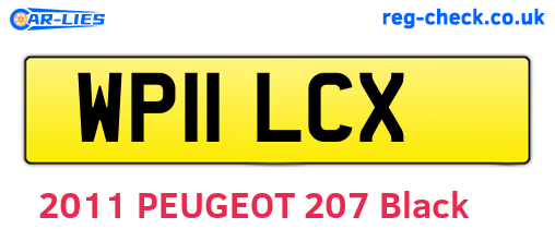 WP11LCX are the vehicle registration plates.
