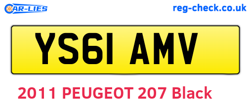 YS61AMV are the vehicle registration plates.