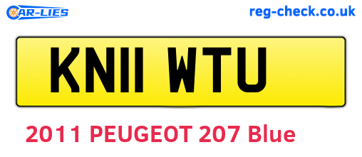 KN11WTU are the vehicle registration plates.