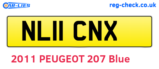 NL11CNX are the vehicle registration plates.