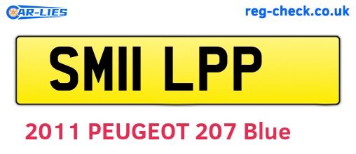 SM11LPP are the vehicle registration plates.