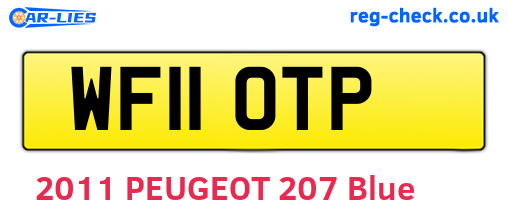 WF11OTP are the vehicle registration plates.