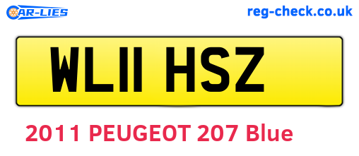 WL11HSZ are the vehicle registration plates.