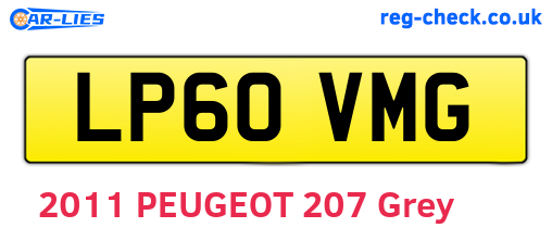 LP60VMG are the vehicle registration plates.