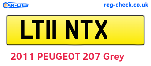 LT11NTX are the vehicle registration plates.