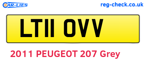 LT11OVV are the vehicle registration plates.