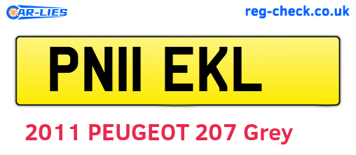 PN11EKL are the vehicle registration plates.