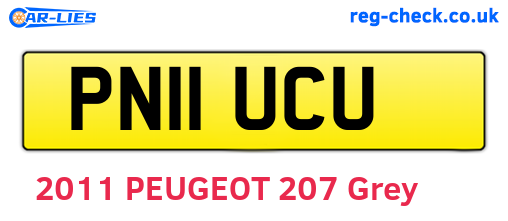 PN11UCU are the vehicle registration plates.