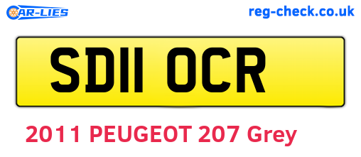 SD11OCR are the vehicle registration plates.