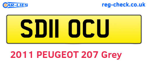 SD11OCU are the vehicle registration plates.