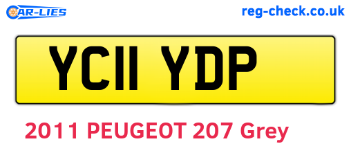 YC11YDP are the vehicle registration plates.