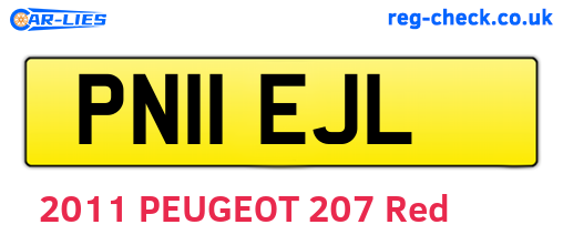 PN11EJL are the vehicle registration plates.