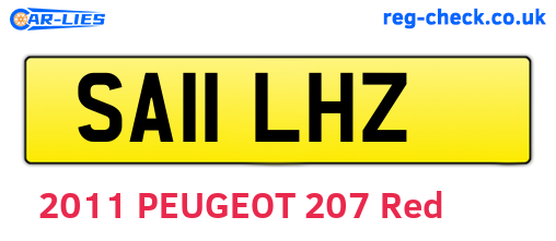 SA11LHZ are the vehicle registration plates.