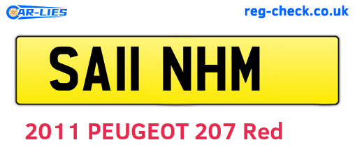 SA11NHM are the vehicle registration plates.