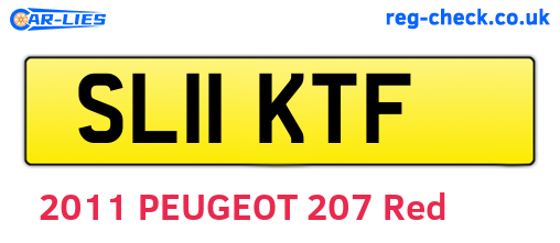SL11KTF are the vehicle registration plates.