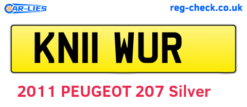 KN11WUR are the vehicle registration plates.