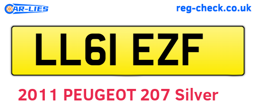 LL61EZF are the vehicle registration plates.