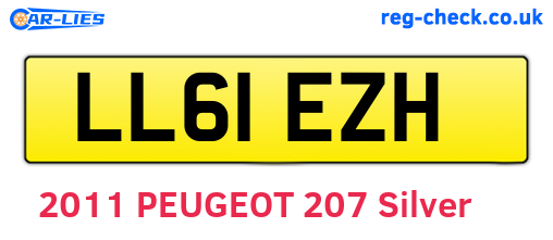 LL61EZH are the vehicle registration plates.