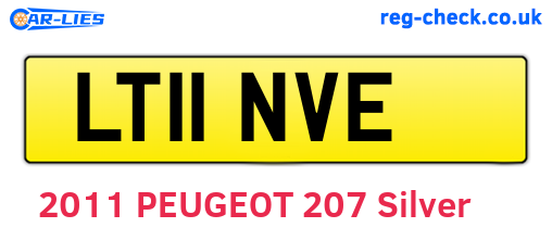 LT11NVE are the vehicle registration plates.