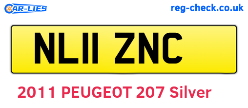 NL11ZNC are the vehicle registration plates.