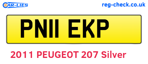 PN11EKP are the vehicle registration plates.