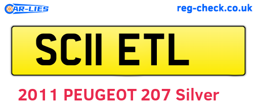 SC11ETL are the vehicle registration plates.