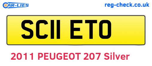 SC11ETO are the vehicle registration plates.