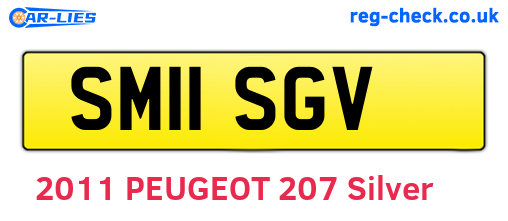 SM11SGV are the vehicle registration plates.