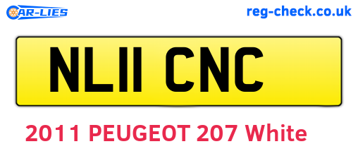 NL11CNC are the vehicle registration plates.