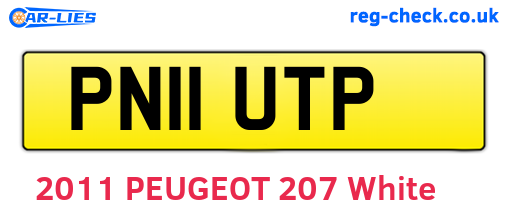 PN11UTP are the vehicle registration plates.