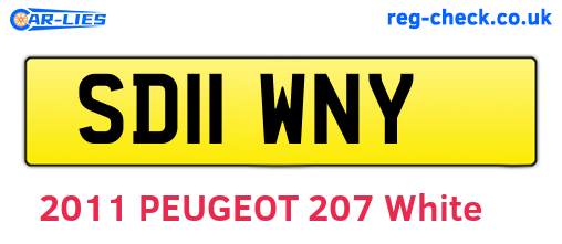 SD11WNY are the vehicle registration plates.