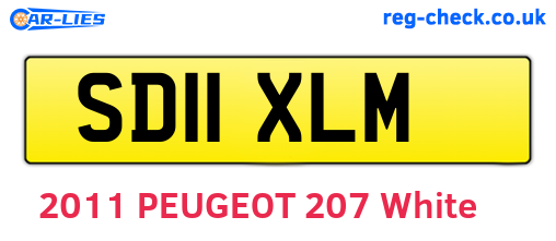 SD11XLM are the vehicle registration plates.