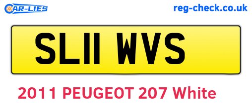 SL11WVS are the vehicle registration plates.