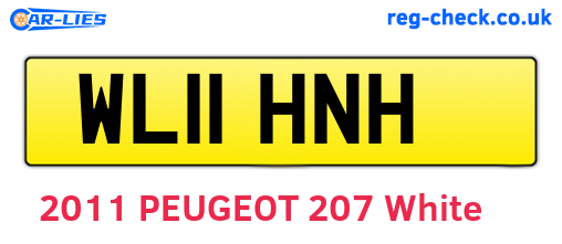 WL11HNH are the vehicle registration plates.