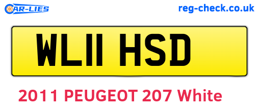 WL11HSD are the vehicle registration plates.