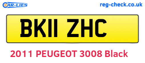 BK11ZHC are the vehicle registration plates.
