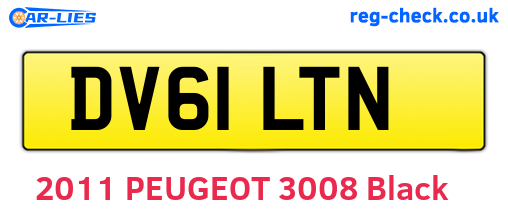 DV61LTN are the vehicle registration plates.