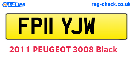 FP11YJW are the vehicle registration plates.