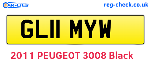 GL11MYW are the vehicle registration plates.