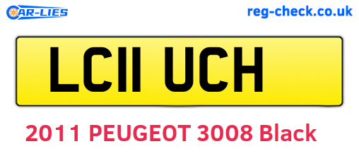 LC11UCH are the vehicle registration plates.
