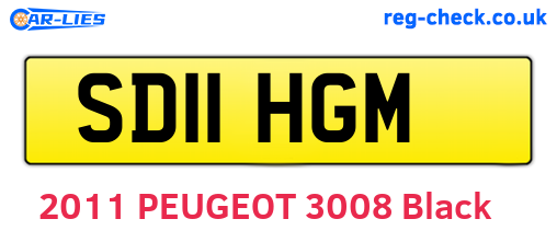 SD11HGM are the vehicle registration plates.