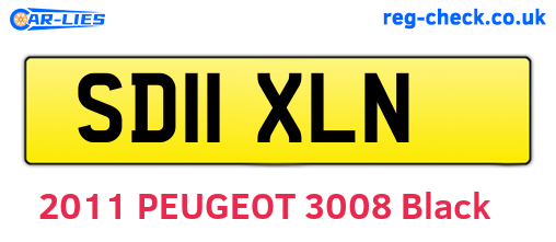 SD11XLN are the vehicle registration plates.