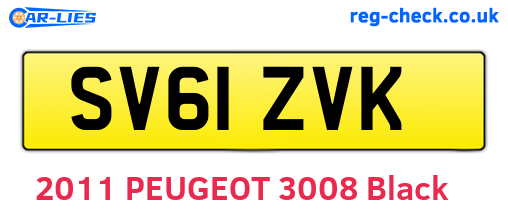 SV61ZVK are the vehicle registration plates.