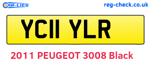 YC11YLR are the vehicle registration plates.