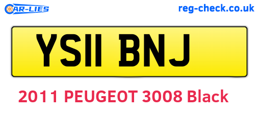 YS11BNJ are the vehicle registration plates.