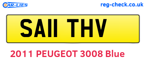 SA11THV are the vehicle registration plates.