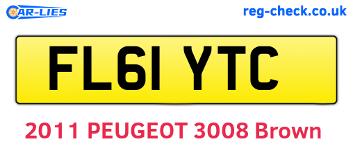 FL61YTC are the vehicle registration plates.
