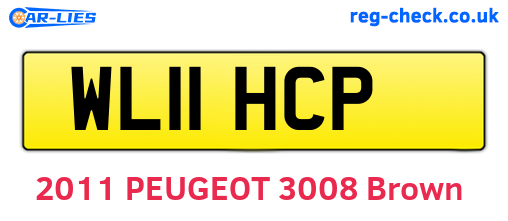 WL11HCP are the vehicle registration plates.