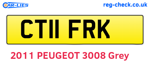CT11FRK are the vehicle registration plates.